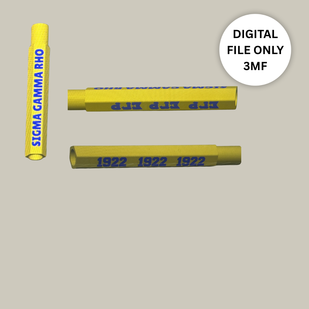 Sigma Gamma Rho Jumbo Pen – Digital 3MF File Only