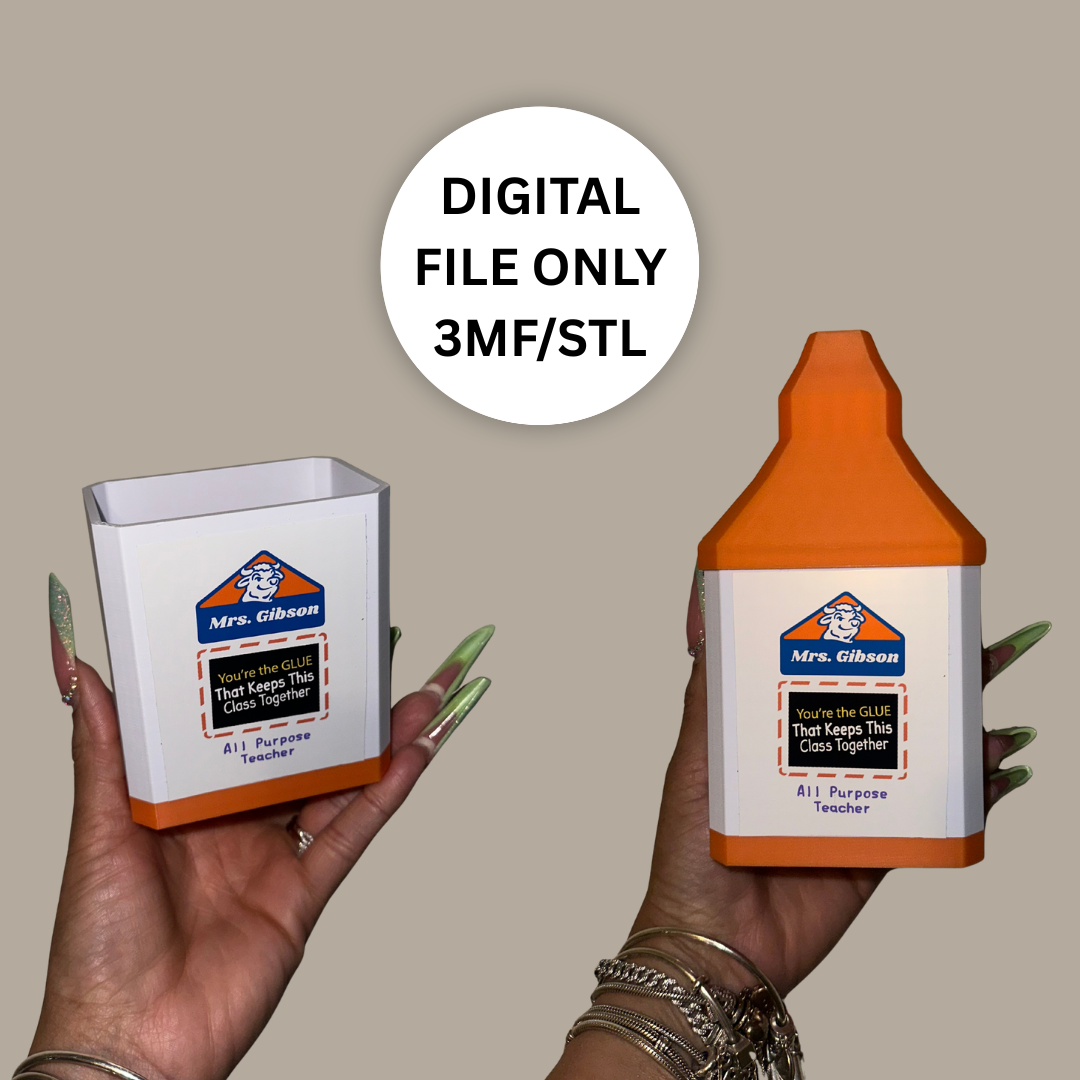 Printable Glue Bottle Multipurpose Box β Digital Download (3MF/STL)