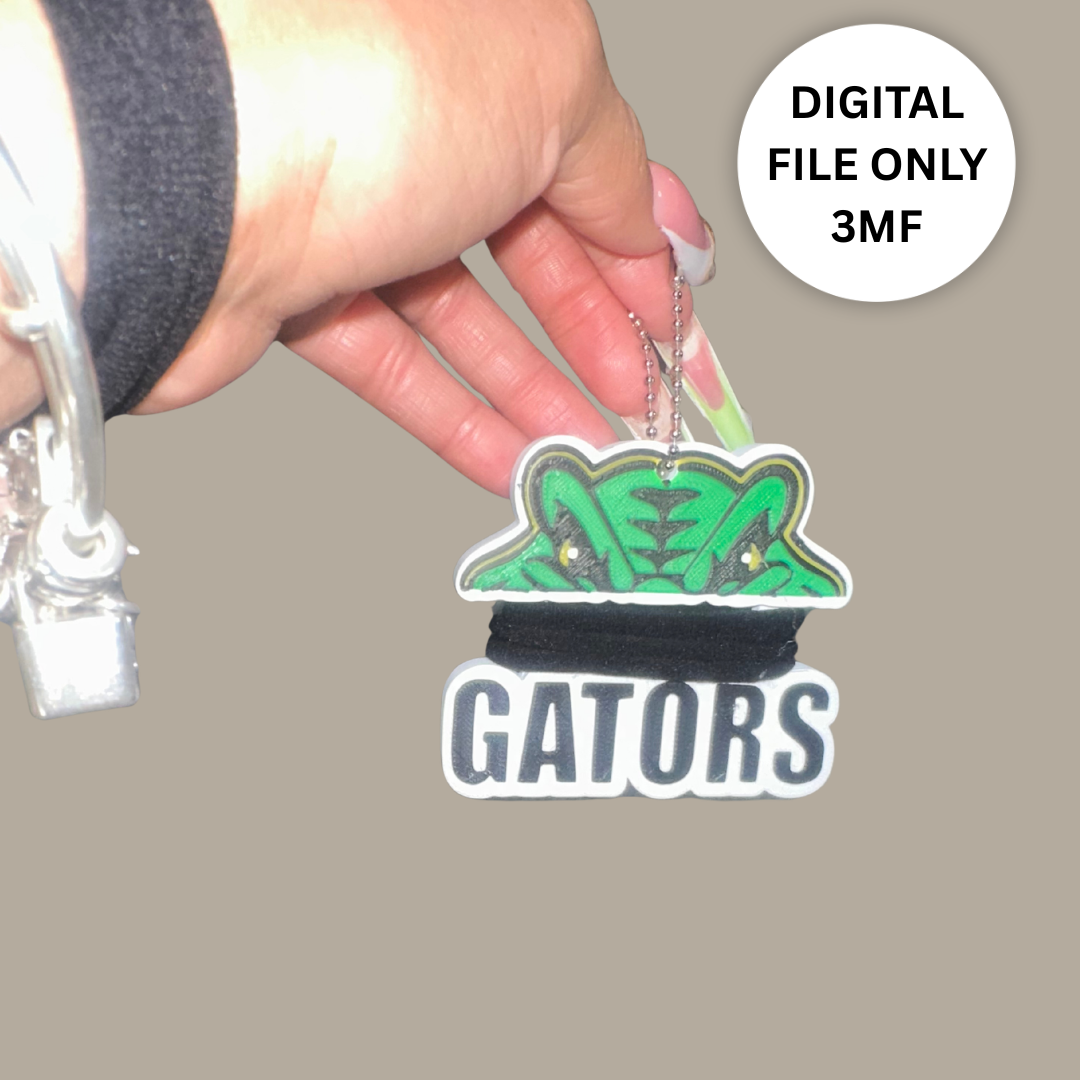Gators Hair Tie Holder – Digital 3MF File Only