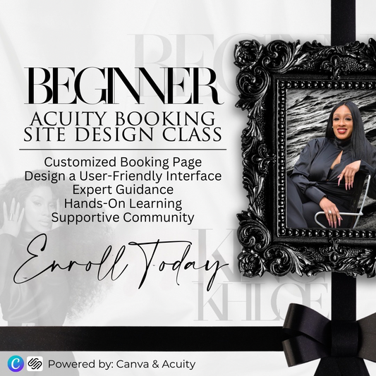 How To Design Your Acuity Booking Site Using Canva (Beginner Friendly)