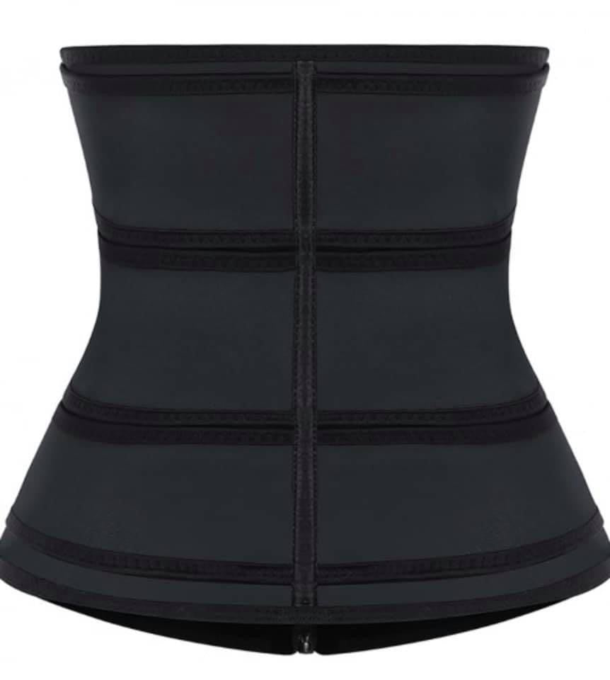 Triple strap latex waist trainer