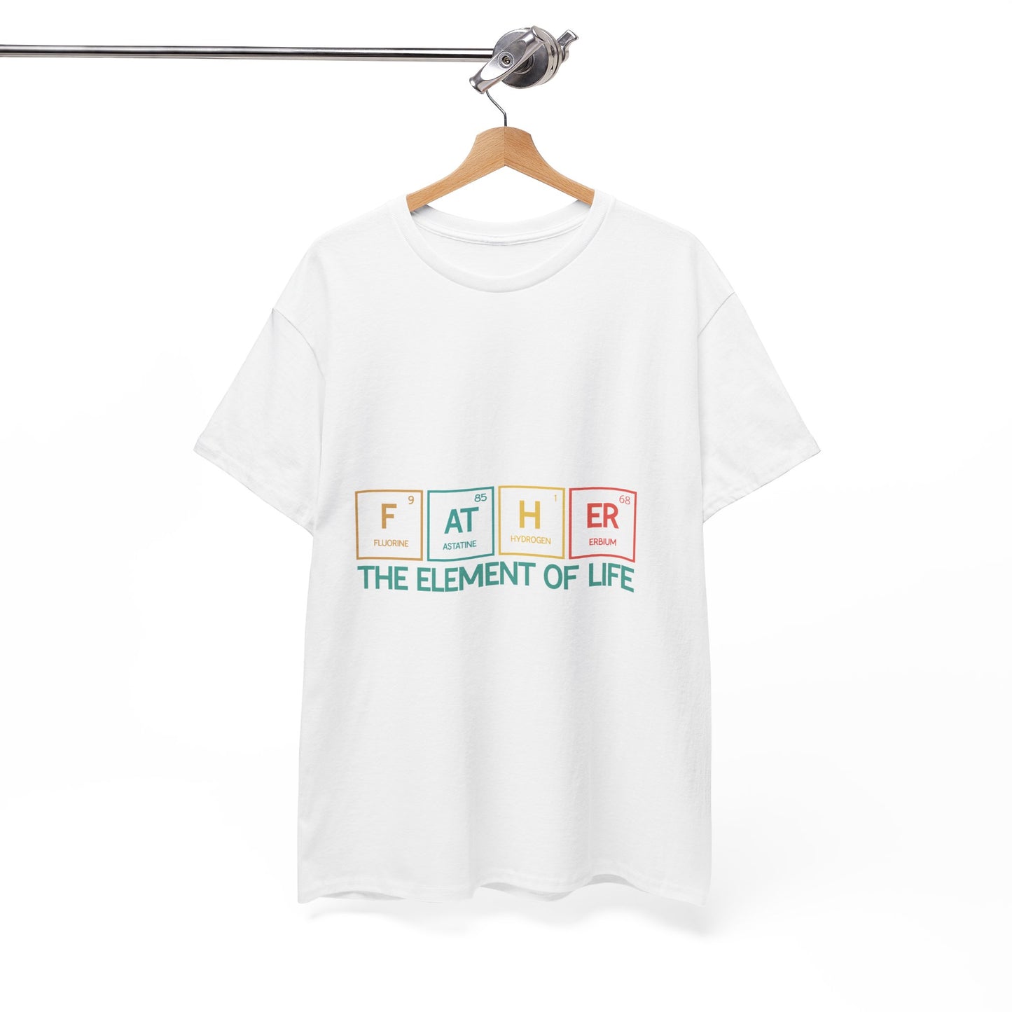 Dad's Element Of Life Tee, Father's Day Gift, Unisex Cotton Shirt, Science Lover T-Shirt, Cute Dad Tee