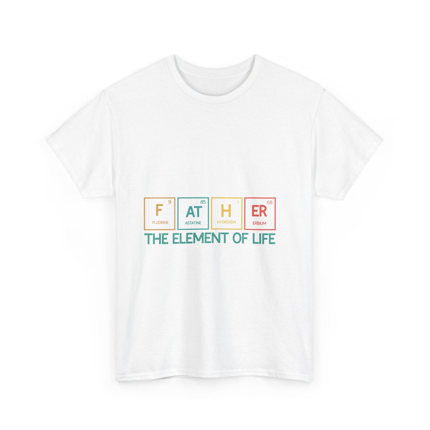 Dad's Element Of Life Tee, Father's Day Gift, Unisex Cotton Shirt, Science Lover T-Shirt, Cute Dad Tee