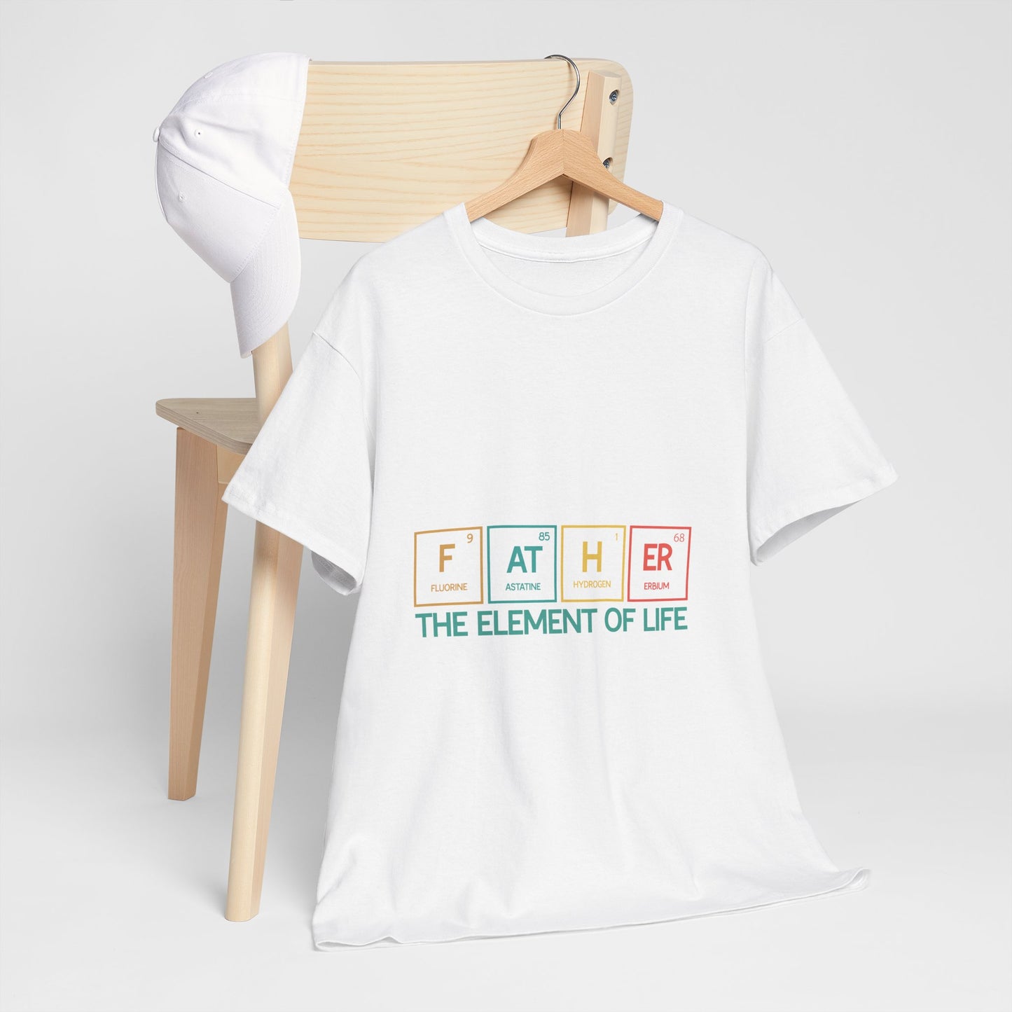 Dad's Element Of Life Tee, Father's Day Gift, Unisex Cotton Shirt, Science Lover T-Shirt, Cute Dad Tee
