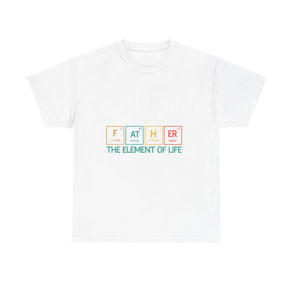 Dad's Element Of Life Tee, Father's Day Gift, Unisex Cotton Shirt, Science Lover T-Shirt, Cute Dad Tee
