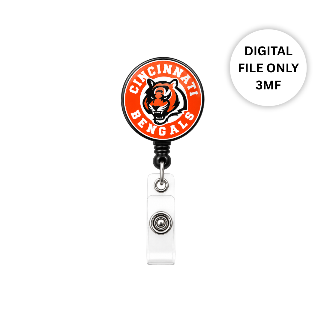 Bengals Badge Reel – Digital 3MF File Only (Copy)