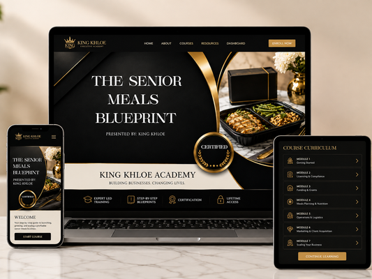 The Senior Meals Blueprint (Ebook-Digital Copy)