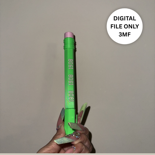Alpha kappa Jumbo Pen – Digital 3MF File Only