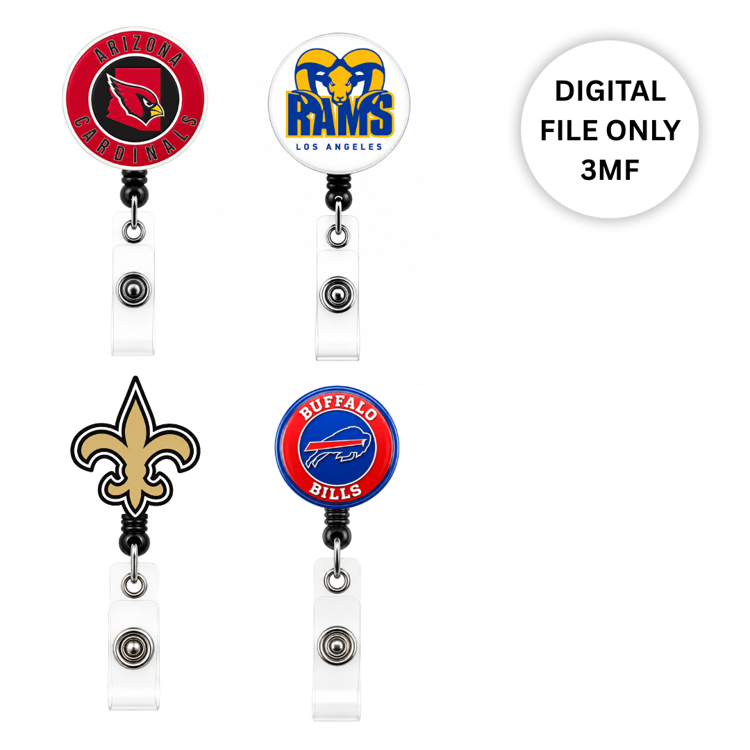 NFL Badge Reels Bundle (All teams included) – Digital 3MF File Only