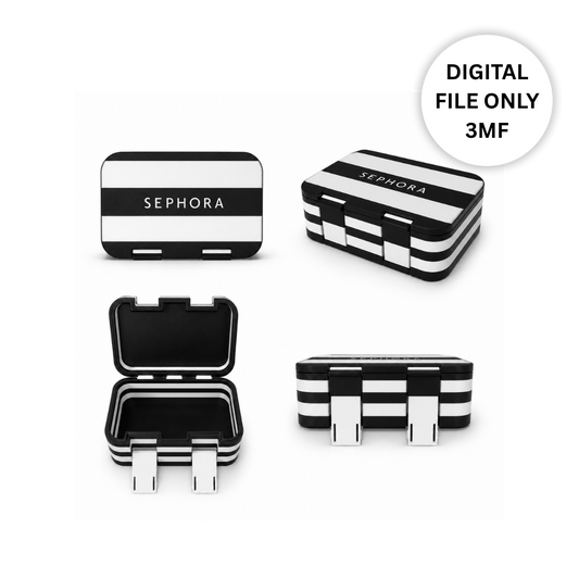 Inspired Mini Cosmetic Carry Case - 3MF Digital File
