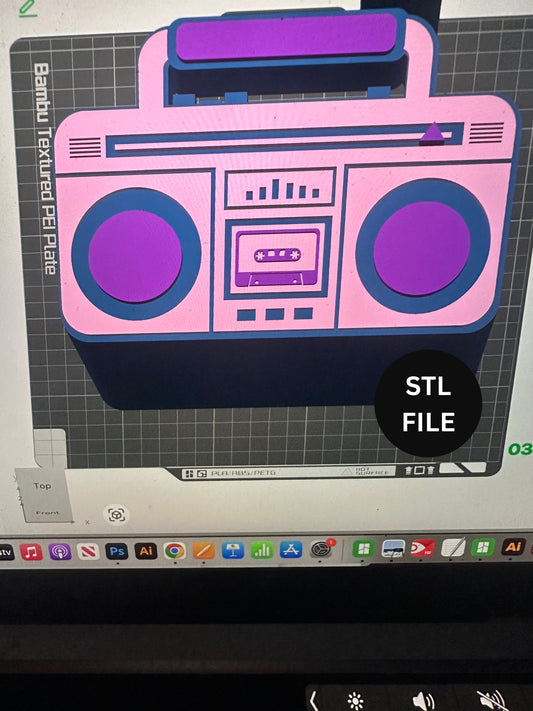 BOOMBOX STL FILE ONLY